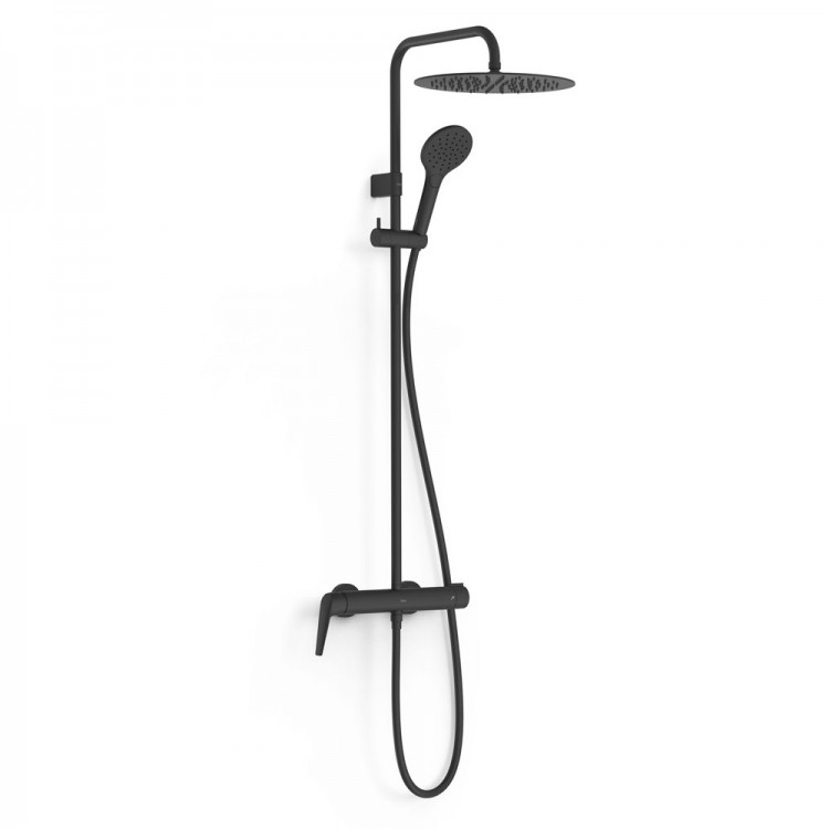Dušas sistēma TRES FUJI, melns 28119101NM