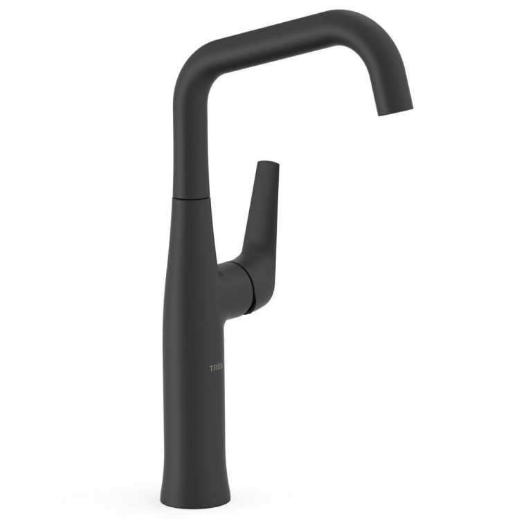 Izlietnes maisītājs paaugstināts TRES FUJI, melns 28164701NM