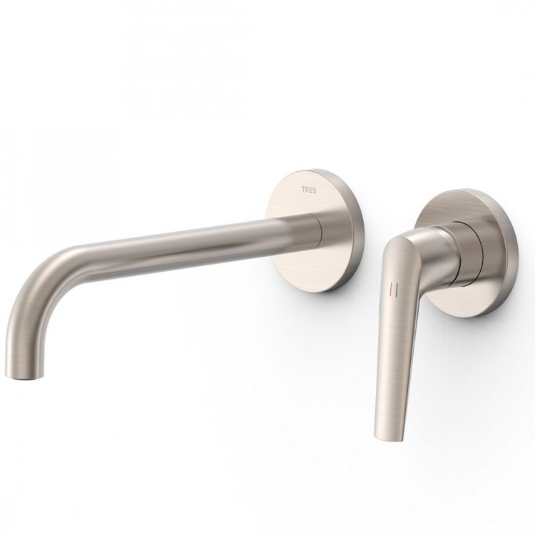 Iebūvējamā izlietnes maisītāja Tres FUJI dekoratīvā daļa 23.7 cm, tērauds