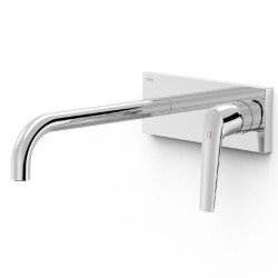 Iebūvējamā izlietnes maisītāja Tres FUJI dekoratīvā daļa 24 cm, hroms