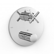 Vannas un dušas iebūvējamā termostata maisītāja dekoratīvā daļa TRES MONT BLANC, hroms 28325001