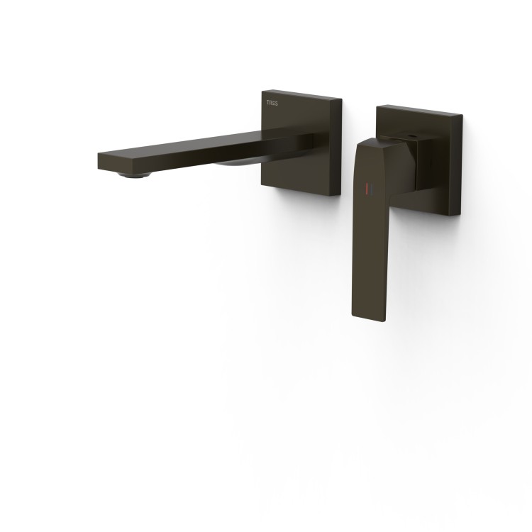 Iebūvējamā izlietnes maisītāja TRES SLIM dekoratīvā daļa 18cm, melna bronza, 20230021KMB