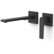 Iebūvējamā izlietnes maisītāja TRES SLIM dekoratīvā daļa 24cm, melns matēts, 20230022NM