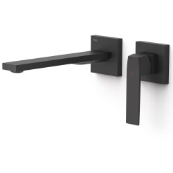 Iebūvējamā izlietnes maisītāja TRES SLIM dekoratīvā daļa 24cm, melns matēts, 20230022NM