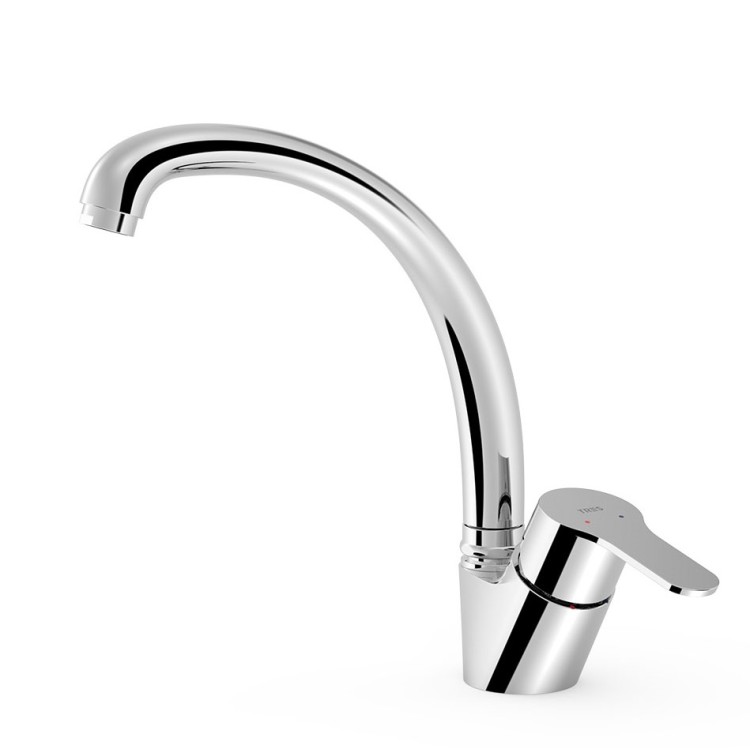 Virtuves izlietnes maisītājs TRES Kitchen, hroms 139441