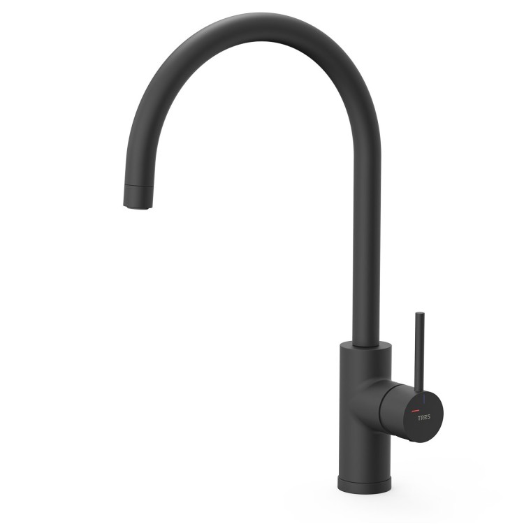 Virtuves izlietnes maisītājs TRES KITCHENS, melns nmatēts 23044005NM