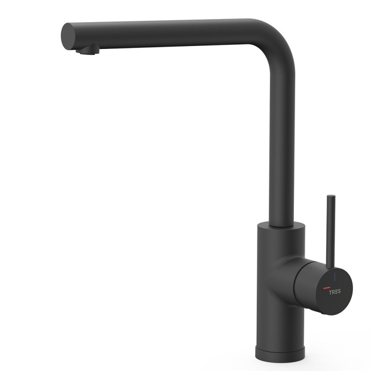 Virtuves izlietnes maisītājs TRES KITCHENS, melns matēts 23044006NM