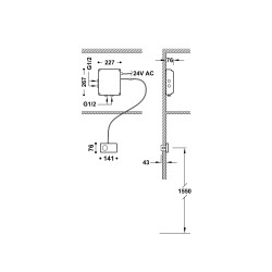 Elektroniskais termostats TRES Shower Technology 2-ceļu, 49286299