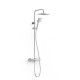 Termostata dušas sistēma TRES OVER-WALL ar stacionāro un rokas dušu, 19038708