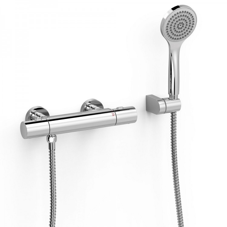 Termostata dušas maisītājs ar dušu TRES OVER-WALL, hroms 19016419