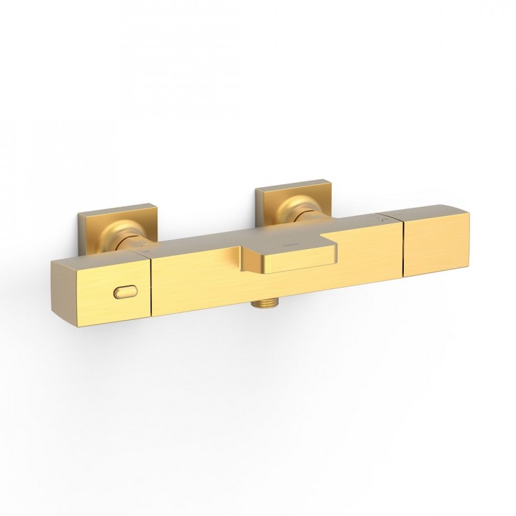 Vannas un dušas termostata maisītājs TRES OVER-WALL, matēts zelts 19017406OM