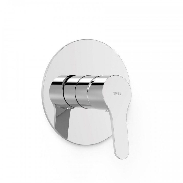 Dušas iebūvējamā maisītāja dekoratīvā daļa BASE-TRES, hroms 21527810