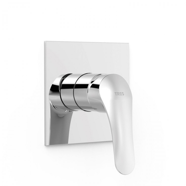 Dušas iebūvējamā maisītāja dekoratīvā daļa BASE-TRES PLUS, hroms 21627810