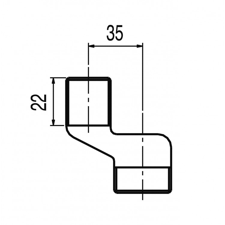 Ekscentra savienojums TRES 8-22 mm, 9134787