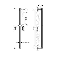Dušas komplekts TRES, hroms 03433603