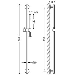 Dušas komplekts TRES, hroms 03462902