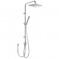 Dušas komplekts TRES ar stacionāro un rokas dušu, 06163506