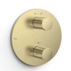 Vannas un dušas iebūvējamā termostata maisītāja dekoratīvā daļa TRES Therm-Box, 26225001CA, Golden Cava PBT®