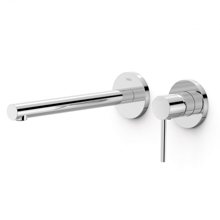 Izlietnes maisītājs no sienas MAX-TRES, hroms 06230002