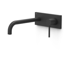 Iebūvējamā izlietnes maisītāja TRES STUDY dekoratīvā daļa 24cm, melns matēts, 26230032NM