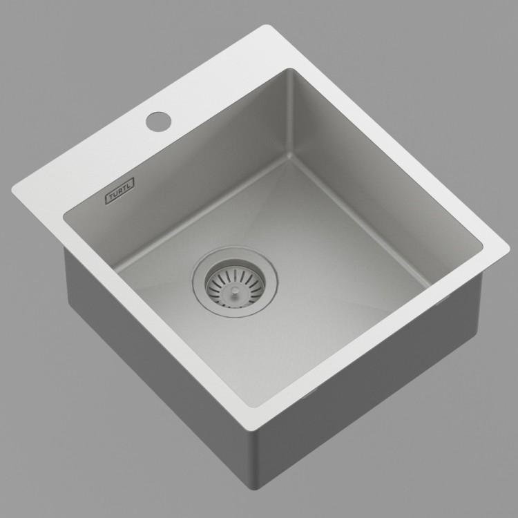 Virtuves izlietne HELIKA TERRA Nerūsējošā tērauda 450x505 mm