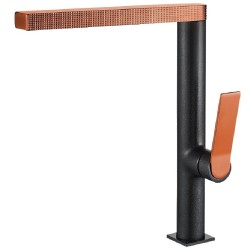 Virtuves izlietnes maisītājs Helika CANTUS, melna metālika/varš.