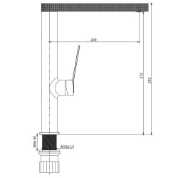 Virtuves izlietnes maisītājs Helika CANTUS, alba