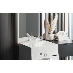 Izlietne virs veļas mašīnas Turtl LOCUS 60x60 cm, balta