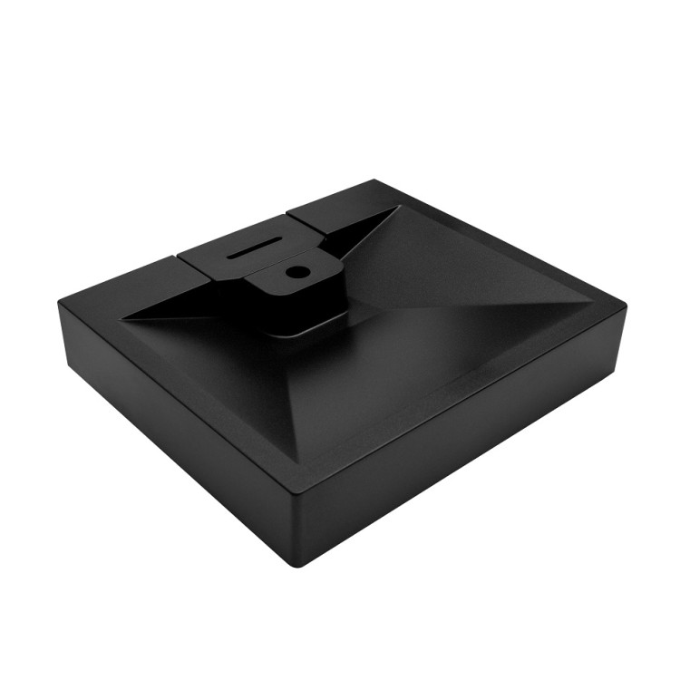 Izlietne virs veļas mašīnas Turtl LOCUS 60x52 cm, black metallic