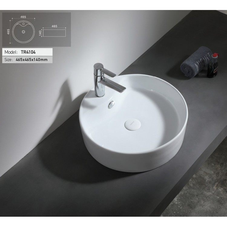 Vannas istabas uzliekamā izlietne Vento EROS 47x47сm, TR4104