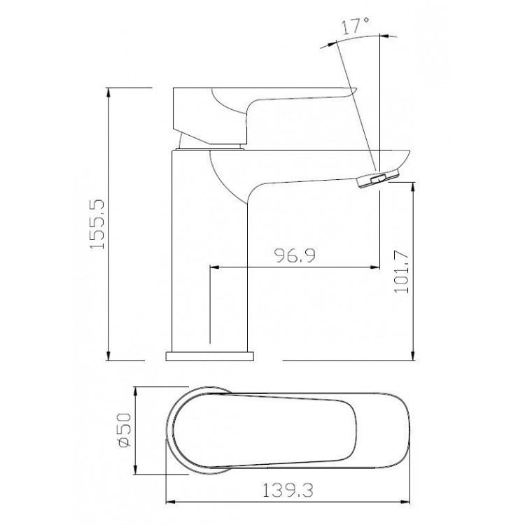 Izlietnes maisītājs Vento Palermo, 35314