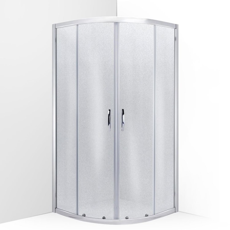 Dušas stūris pusapaļš Vento Tivoli 80x80cm, matēts stikls 44222