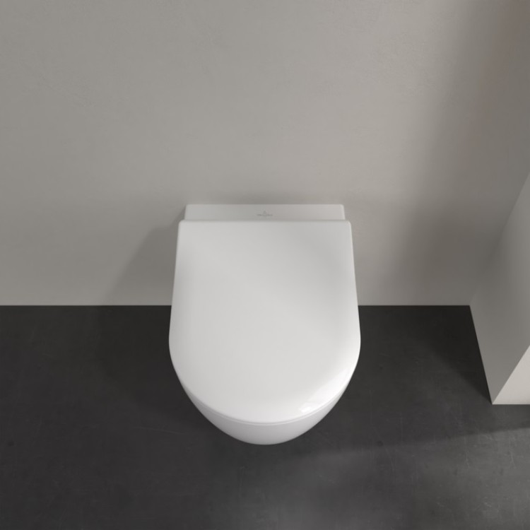 Tualetes pods piekaramais Villeroy&Boch Avento Direct Flush ar Soft Close vāku, Ceramic Plus