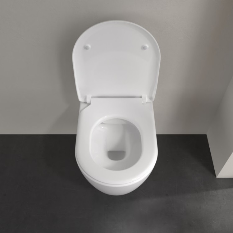 Tualetes pods piekaramais Villeroy&Boch Avento Direct Flush ar Soft Close vāku, Ceramic Plus