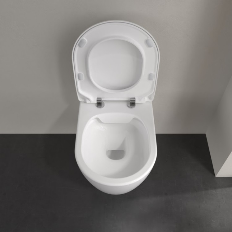 Tualetes pods piekaramais Villeroy&Boch Avento Direct Flush ar Soft Close vāku, Ceramic Plus
