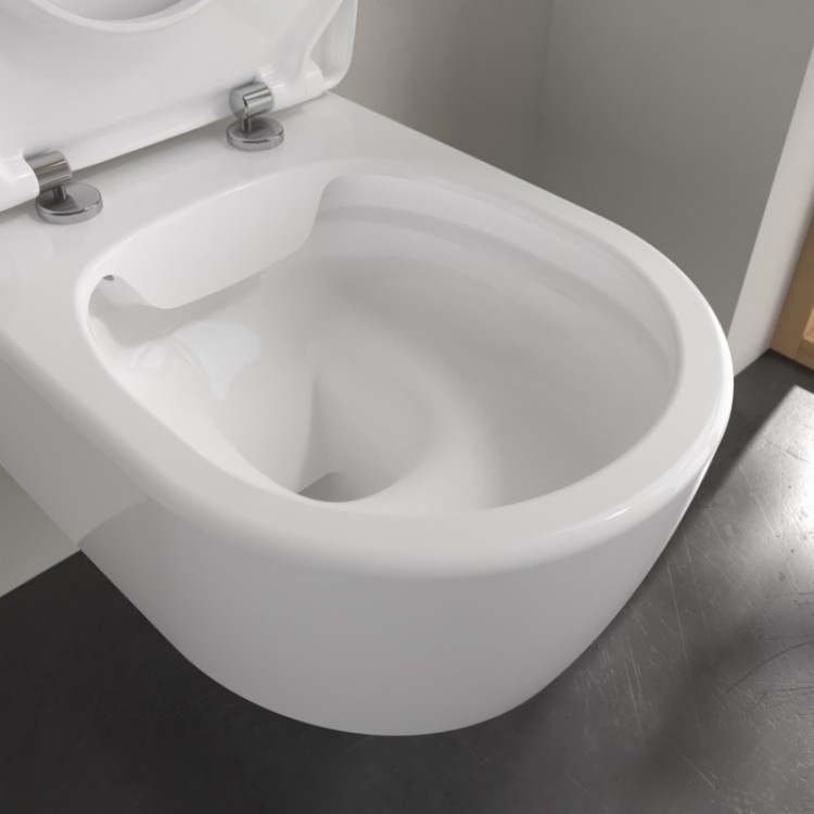Tualetes pods piekaramais Villeroy&Boch Avento Direct Flush ar Soft Close vāku, Ceramic Plus
