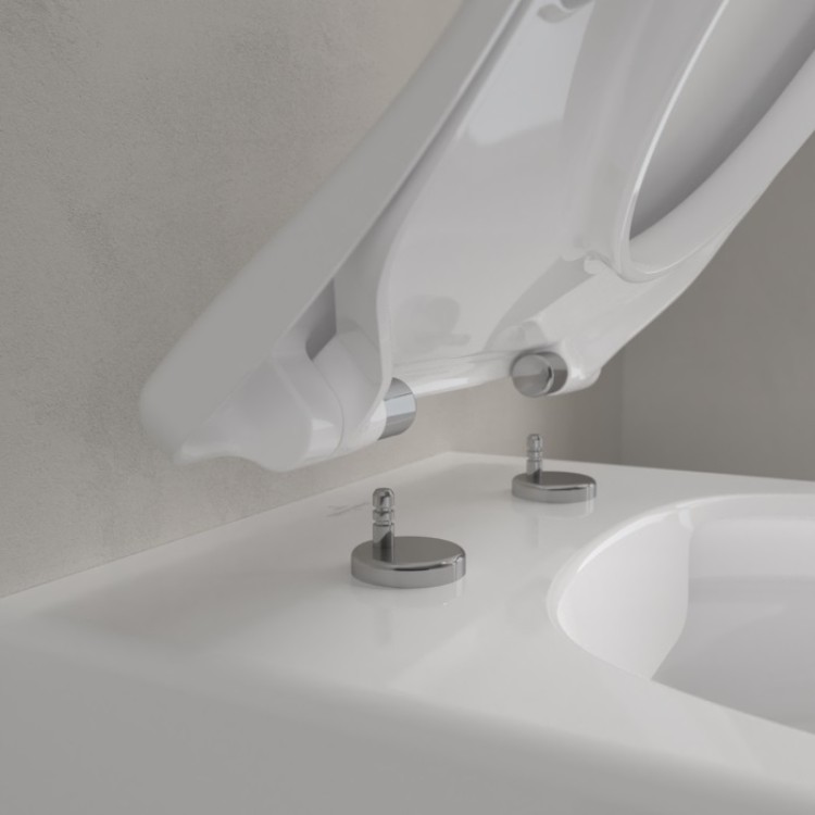 Tualetes pods piekaramais Villeroy&Boch Avento Direct Flush ar Soft Close vāku, Ceramic Plus