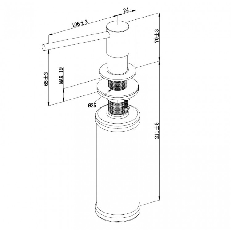 Villeroy Boch Šķidro ziepju Dozators, 92362003