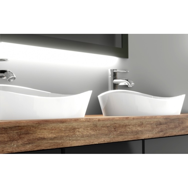 Vannas istabas uzliekamā izlietne Aura IRIS 78x38 cm