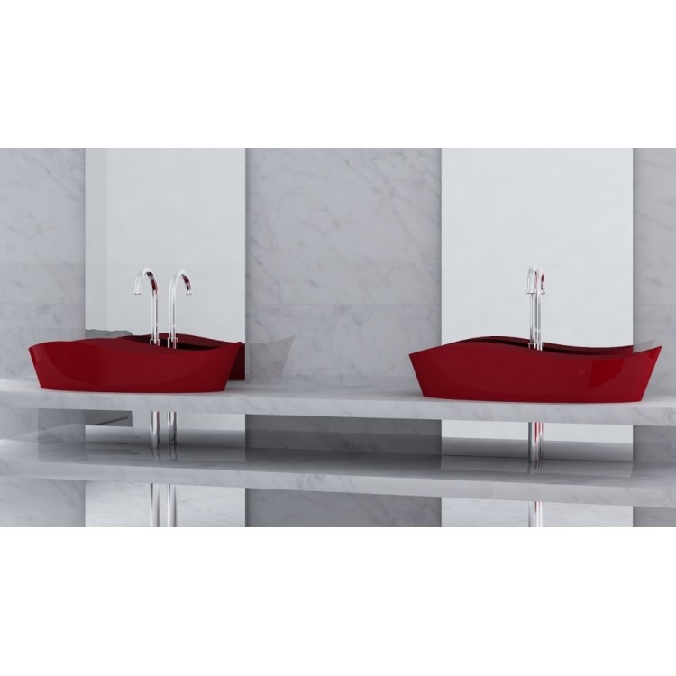 Vannas istabas uzliekamā izlietne Aura LUXOVIO 80x39 cm