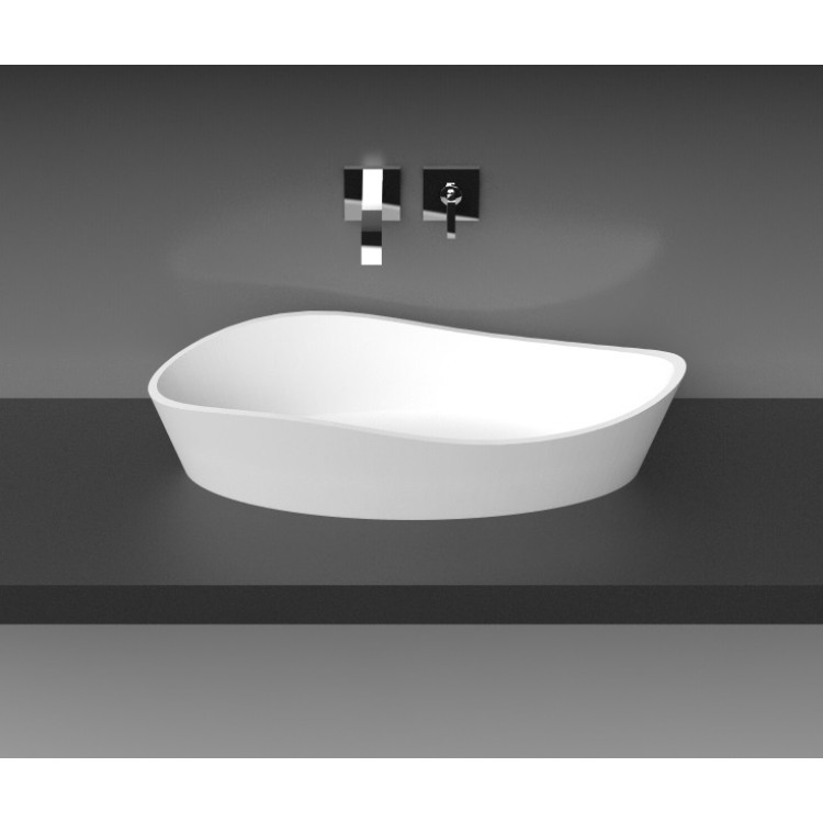 Vannas istabas uzliekamā izlietne Aura LUXOVIO 80x39 cm