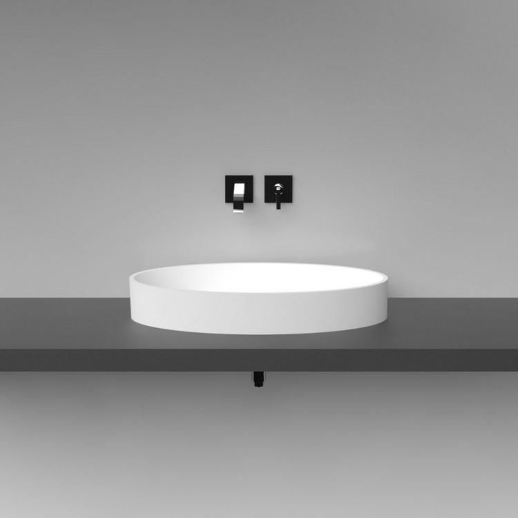 Vannas istabas uzliekamā izlietne Vispool U 2 76x40 cm, balta