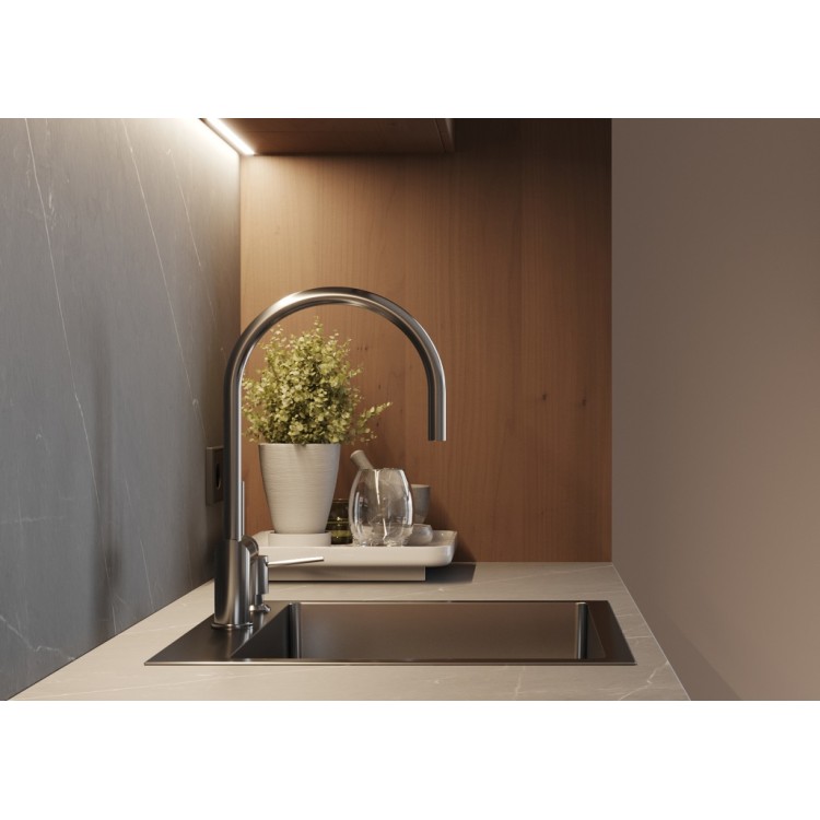 Virtuves izlietne Wisent 50x44cm ar dozatoru, W35044