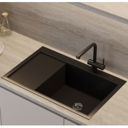 Virtuves izlietne Wisent 78x51cm, W37851B-R