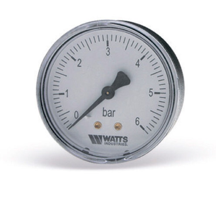 Manometrs MDA 50/8.0bar 1/4'' Watts Aksiāls