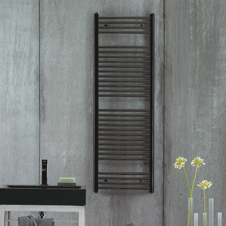 Dvieļu žāvētājs Zehnder AURA 1217x500mm, melns matēts