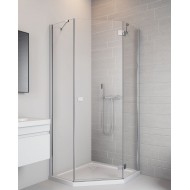 Dušas stūris piecstūru Radaway Essenza New PTJ 80x80 cm