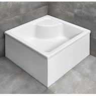 Dušas paliktnis dziļais Radaway NAXOS C 800x800, balts