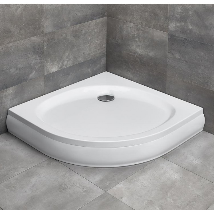 Dušas paliktnis pusapaļš Radaway Patmos A 80x80 ,balts