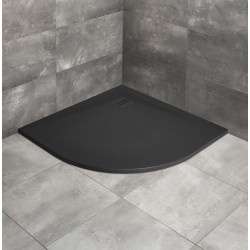 Dušas paliktnis pusapaļš Radaway KYNTOS A 100x100cm, melns